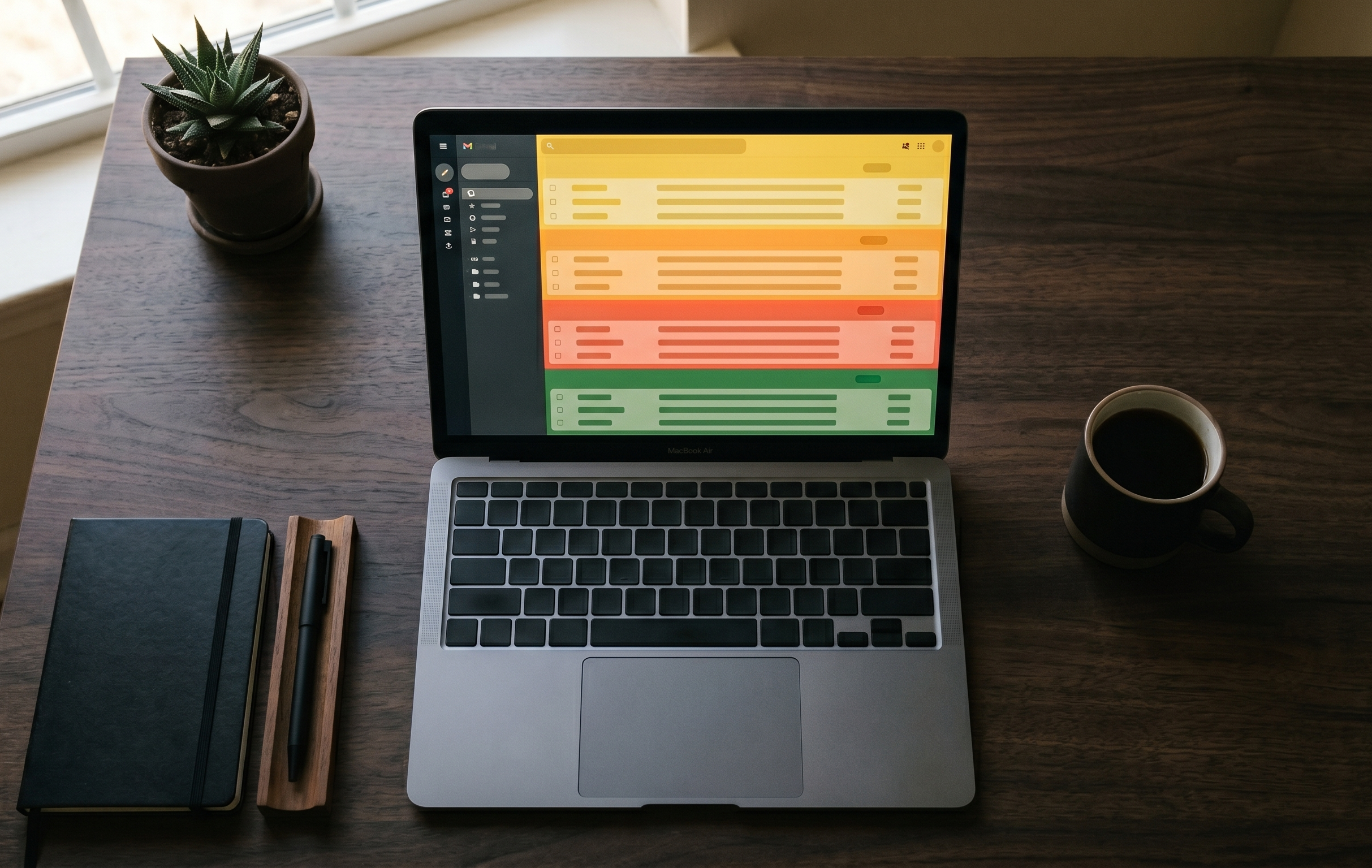 AI email segmentation dashboard with color-coded customer segments